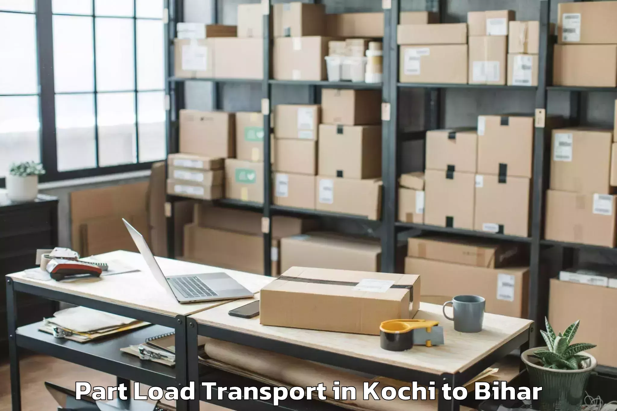 Hassle-Free Kochi to Dholi Moraul Part Load Transport